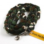 Camo Braided Fur Snap Leash by Genuine Dog